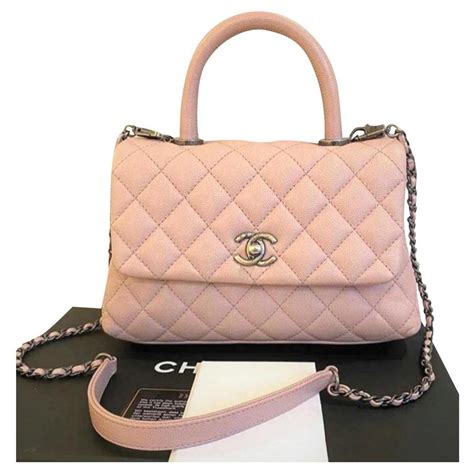 chanel leather pink backpack